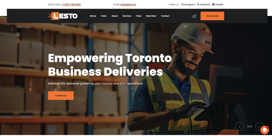 LESTO.CA website maintenance case study
