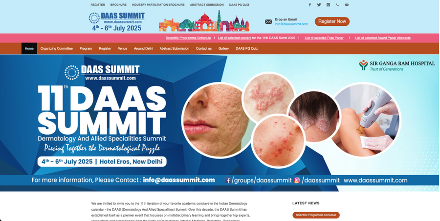 DAASSUMMIT.COM website maintenance case study