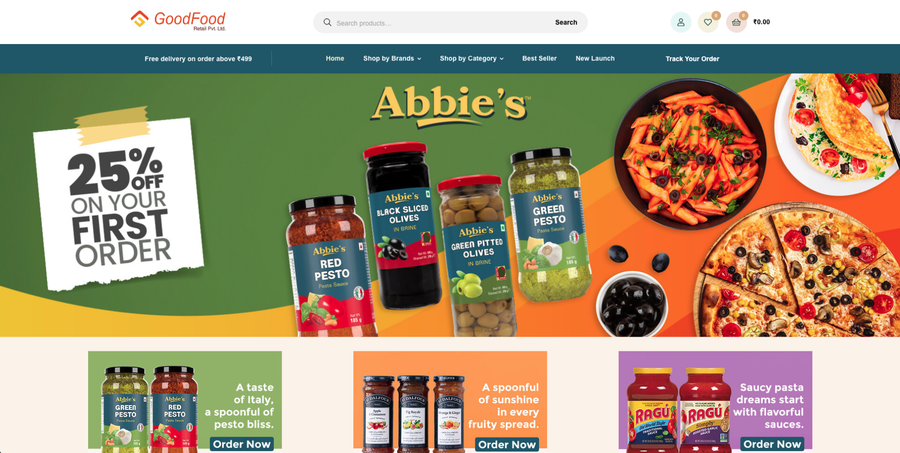 GOODFOODRETAIL.COM website maintenance case study