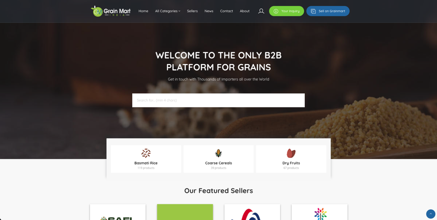 GRAINMART.IN website maintenance case study
