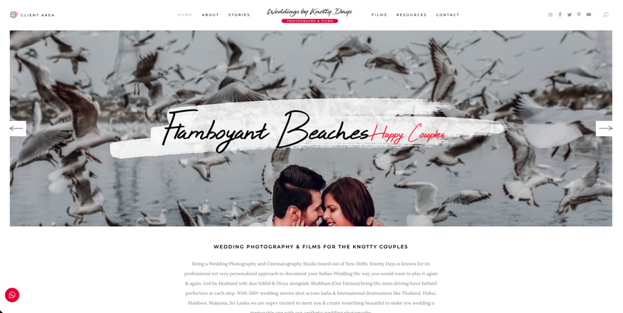 WEDDINGSBYKNOTTYDAYS.COM website maintenance case study